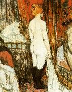 Henri De Toulouse-Lautrec, Weiblicher akt vor der Spiegel